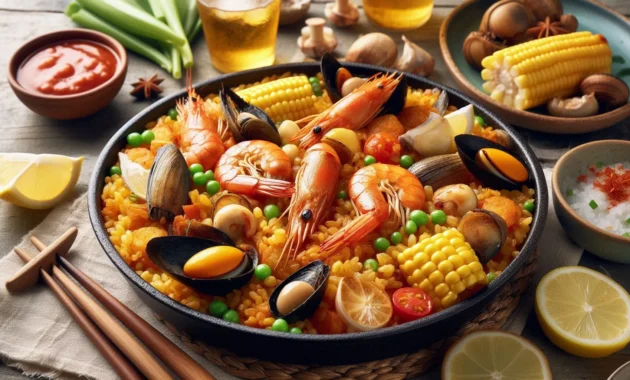 Paella on the Plate